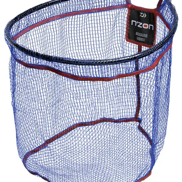 Daiwa podběráková hlava n´zon square mesh landing net pogumovaný - 55x45 cm