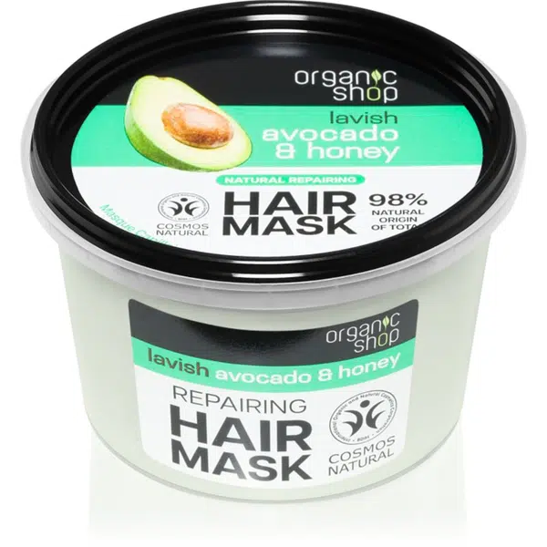 Organic Shop Natural Avocado & Honey regenerační maska na vlasy 250 ml