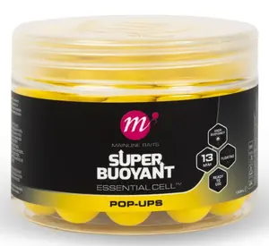Mainline plovoucí boilie super buoyant pop-ups essential cell 150 ml 13 mm - yellow
