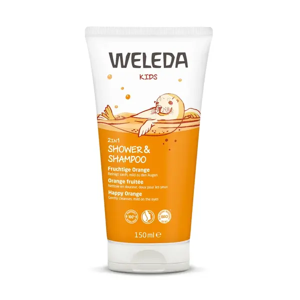 Weleda Sprchový krém a šampon 2 v 1 Šťastný pomeranč 150 ml