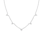 Rosefield Romantický ocelový náhrdelník se srdíčky JNRHS-J1006