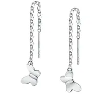 Morellato Dlouhé ocelové náušnice Motýlci Passioni SAUN33