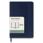 Diář Moleskine 2026 - měkké desky S, týdenní, modrý
