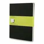 Sešity Moleskine Cahier XL, čistý, 3 ks, černé