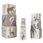 Dětské stohovací kartonové kostky 10ks