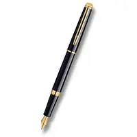 Plnicí pero Waterman Hémisphère Black Lacquer GT - hrot F