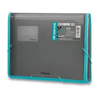 Desky na dokumenty FolderMate Pop Gear Plus, A4, s přihrádkami - kouřová