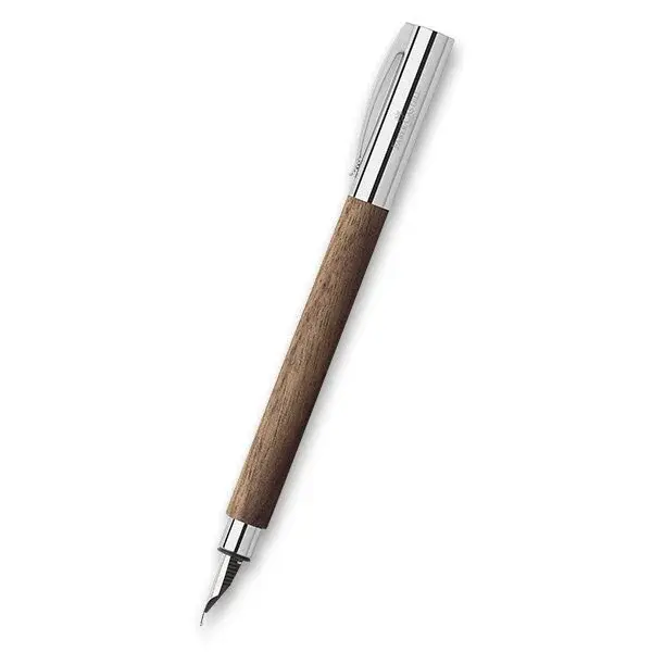 Faber-Castell Ambition Walnut Wood plniace pero, hrot M