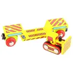 Bigjigs Rail Vagon s buldozerem + 2 koleje