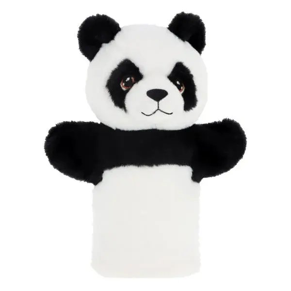 Keel Toys SE3076-5 Keeleco Panda - eko plyšová maňuška na ruku 27 cm