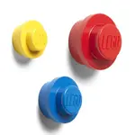 LEGO® věšák na zeď, 3 ks - žlutá, modrá, červená
