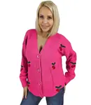 Pri Warm and cozy women's sweater with cherries in autumn LARAMIE