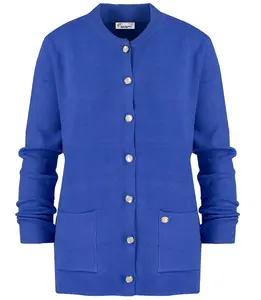 Pri Classic warm thick short cardigan sweater EMILIA decorative buttons