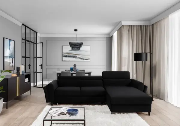 Sedací souprava Mariall Provedení: Pravá varianta, látka: MatVelvet 99