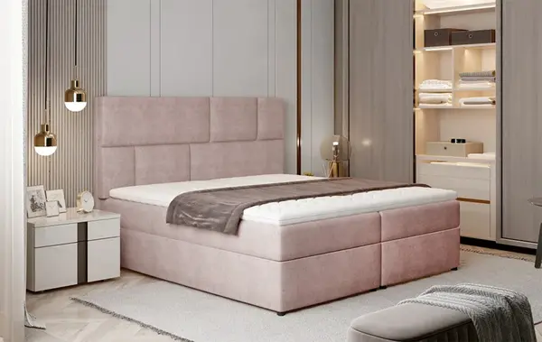 Boxspring Florence Rozměr: 185 x 210 cm, látka: Omega 91