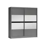 Šatní skříň Batumi Barva korpusu: Grafitová, Rozměry: 203 cm