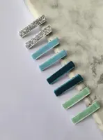 Sponky do vlasů LESS IS MORE - modré (8 ks)