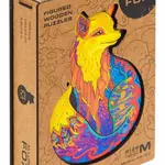 Unidragon dřevěné puzzle - Liška, velikost M