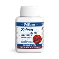 MEDPHARMA Železo 20 mg + vitamin C 107 tablet