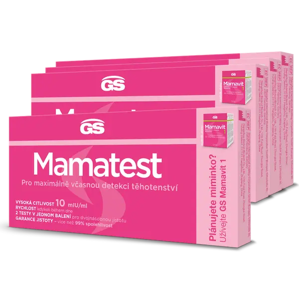 GS Mamatest Těhotenský test, 4 × 2 kusy