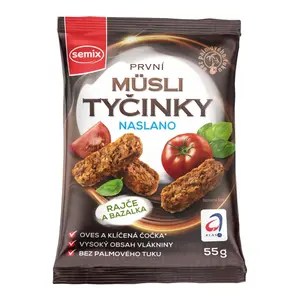 SEMIX Müsli tyčinky naslano rajče a bazalka 55 g