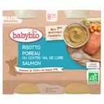 BABYBIO rizoto s pórkem, máslovou dýní a lososem 8m+ 2 x 200 g