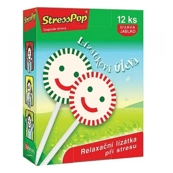 VITAHARMONY StressPop lízátka proti stresu 12 ks