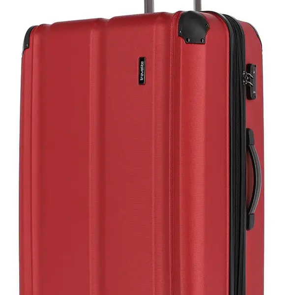 Velký cestovní kufr na kolečkách Travelite City 4w L Red