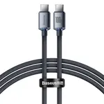 Kabel BASEUS Crystal Shine USB-C/USB-C 1,2m Black 100W