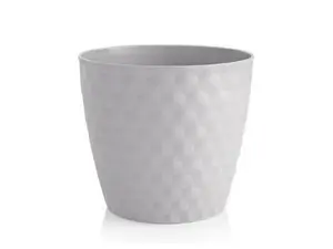 Květináč RUBY MAT 19cm bílý