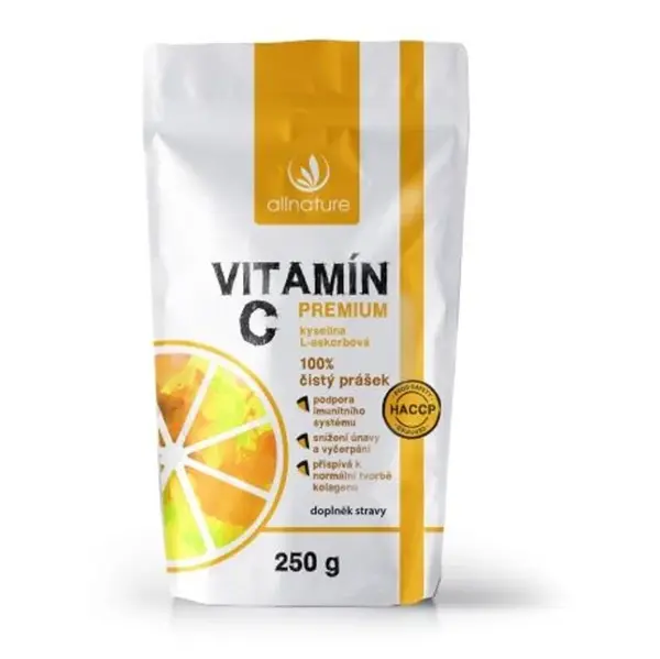 ALLNATURE Vitamín C Premium prášek 250 g