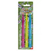 CURAPROX 3960 Zubní kartáček Dragon Fly a Ginkgo Super Soft 3 ks