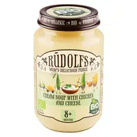 RUDOLFS Bio krémová polévka s kuřecím masem 8m+ 190 g