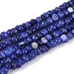 Natural Freshwater Shell Dyed Beads Strands