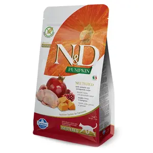 N&D Pumpkin Neutered Quail & Pomegranate pro kočky 1,5 kg
