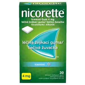NICORETTE Icemint 4 mg Léčivá žvýkací guma 30 kusů