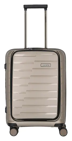 Palubní kufr na notebook Travelite Air Base 4w S Front pocket Champagne