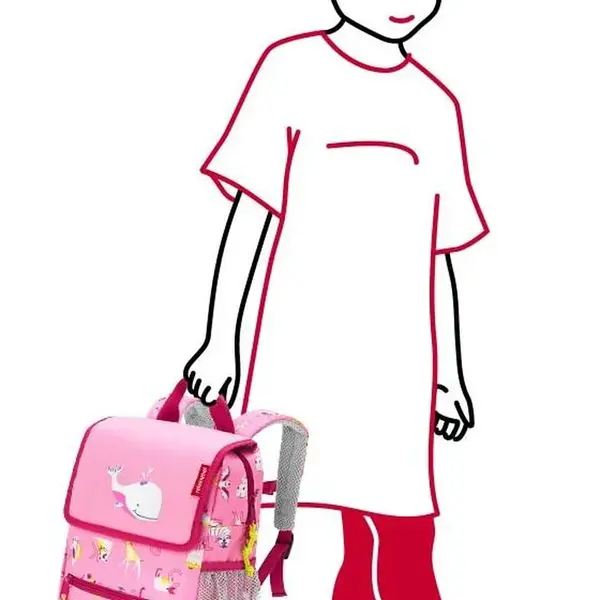 Dětský batoh Reisenthel Backpack Kids Abc friends pink