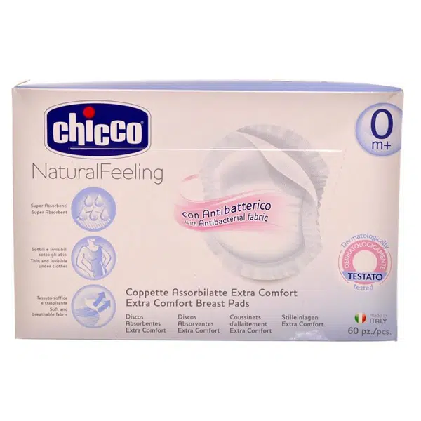 CHICCO Antibakteriální tampóny do podprsenky 60 kusů