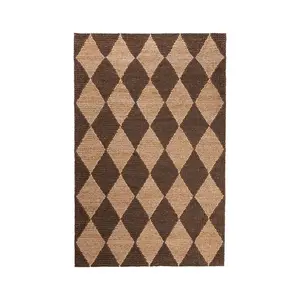 Flair Rugs RUČNĚ TKANÝ KOBEREC, 120/170 cm tmavě hnědá