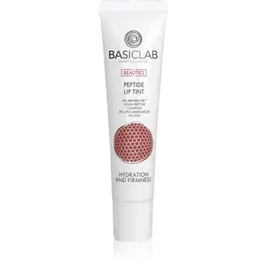 BasicLab Dermocosmetics Beauties lesklý balzám na rty s peptidy odstín 300 Teddy 15 ml
