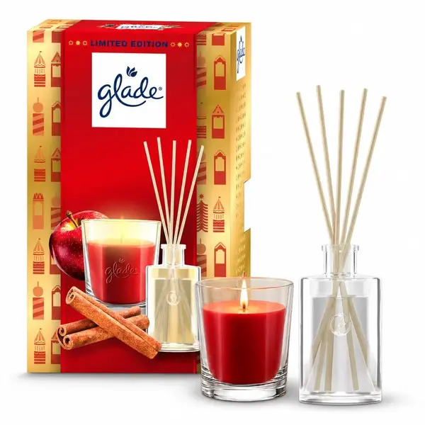 GLADE ONE Twinkling Apple & Cinnamon vánoční dárková sada