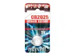 Baterie CR2025 MAXELL lithiová 1ks / blistr
