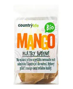 Country Life Mango plátky sušené BIO 80 g