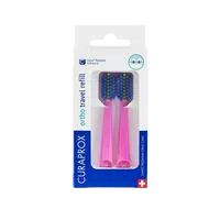 CURAPROX CS 5460 Travel set Ortho Náhradní hlavice Růžový 2 kusy