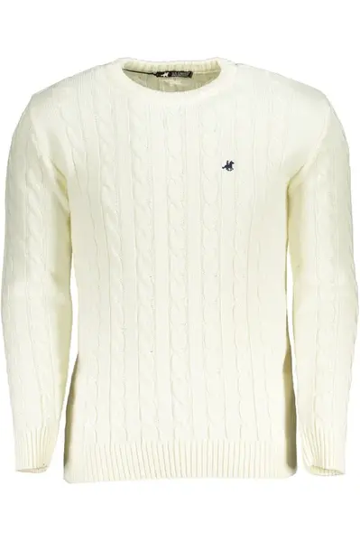 US GRAND POLO MEN'S WHITE SWEATER