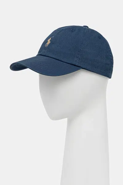 Bavlněná baseballová čepice Polo Ralph Lauren žlutá barva, hladká, 211912843