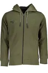 US GRAND POLO MEN'S GREEN ZIP SWEATSHIRT