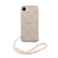 Zadní kryt Guess PU Leather 4G Colored Ring Strap MagSafe pro Apple iPhone 14, růžová