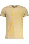 CAVALLI CLASS MEN'S SHORT SLEEVED T-SHIRT BEIGE